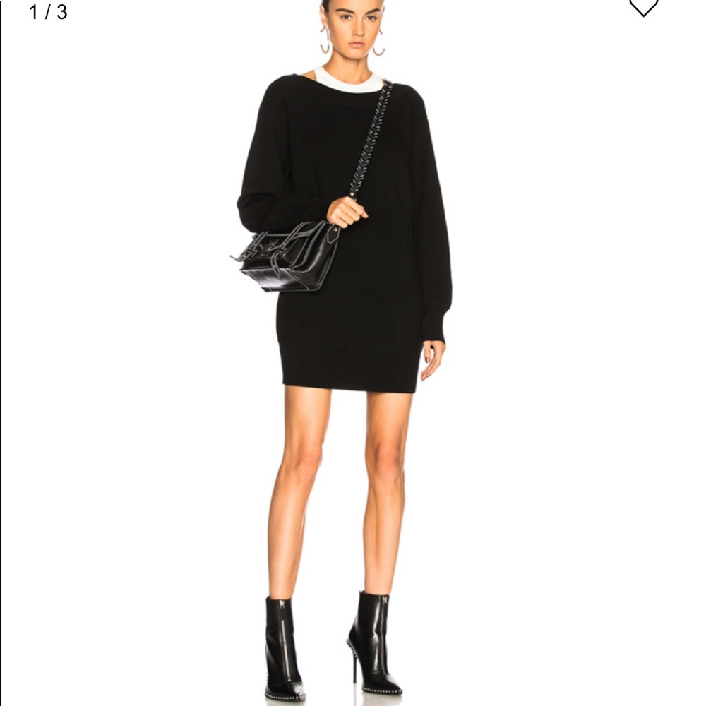 T BY ALEXANDER WANG
Bi-Layer Knit Dress